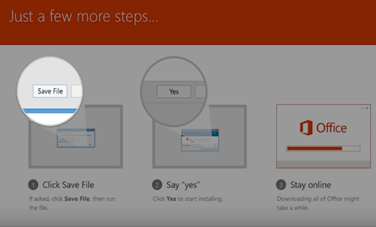 5 – Click Save or Save As and run the Office file